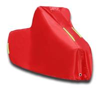 Bache Moto Exterieur Interieur pour Husqvarna TE570 2000-2004,Personnalisée Durable Tissu Oxford Housse de Moto Résistant aux Poussière Pluie Neige UV savec Bande réfléchi(Red)