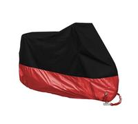 Bache Moto Housse de Moto 190t, imperméable, Noire, for l'extérieur, Protection UV, imperméable, Anti-Pluie et Anti-poussière(Red,L for 1801-2000mm)