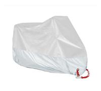 Bache Moto Housse de Moto 190t, imperméable, Noire, for l'extérieur, Protection UV, imperméable, Anti-Pluie et Anti-poussière(White,4XL for 2301-2600mm)