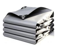 Bâche Multi-Usage 80 x 140 cm Imperméable et Résistante, Résistance Anti-UV, Haute Performance, Indéchirable, Portable Housse de Protection Étanche pour Tonnelle, Camping, Gris