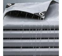 Bâche Multi-Usage 80 x 280 cm Imperméable et Résistante, Résistance Anti-UV, Haute Performance, Indéchirable, Portable Bache Imperméable avec Oeillet pour Meubles, Jardin, Gris