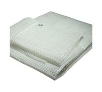 Bâche multifonction à œillets blanche transparente avec œillets 140 g/m² pour extérieur, résistante aux UV, imperméable, pour ranger les rideaux, les balcons, les couvertures (4 x 4 m)