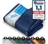 Bâche multifonction de protection imperméable 240 g/m², œillets de fixation robustes, Bleu 8 x 12 m