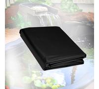 Bâche noire pour bassin de jardin, 3 x 5 m, 4 x 8 m, 5 x 10 m, 6 x 12 m - 0,12 mm, film flexible et imperméable pour étang à poissons, solution paysagère durable et pliable