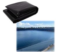 Bâche Noire résistante en PEHD 0,12 mm pour Petits bassins, ruisseaux et fontaines - 8 m x 11 m, idéale pour Les Cascades de Jardin et Les aménagements Aquatiques extérieurs.