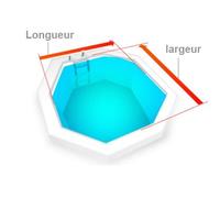 Bâche opaque pour piscine hors sol Octogonale