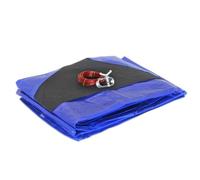 Bâche Piscine 3,6 m pour Piscine diamètre 3 m - Ronde - Filet d'écoulement - Bleu - Résistante - Anti-UV - Œillets