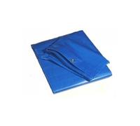 TECPLAST Bâche de Protection 5x8 m SR150MU Bleue et Verte - Haute Qualité - Bâche d'extérieur imperméable avec Oeillets