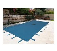 TECPLAST Bâche Piscine rectangulaire - 8x14 m - Couverture Piscine d'hivernage PO155RG avec Filet d'écoulement central