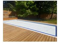 Bâche piscine anti-algues 12 x 6 m - Blanche - Duobull - Bâche à bulles prédécoupée