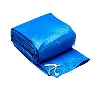 BâChe Piscine,Bache Protection Piscine 183/244/305 / 366cm Piscine Ronde Couverture PE PIÈRE Peur De Film Bleu La Protection Contre Le Sol(305cm)