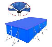 Bâche Piscine en PE Rectangulaire 394 x 207 cm 90 g/mètre carré