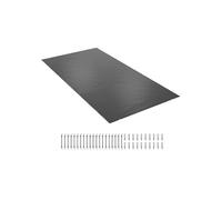 VEVOR Bâche Piscine Hivernage Bulle Piscine Rectangulaire Anthracite PVC 3.5x6m