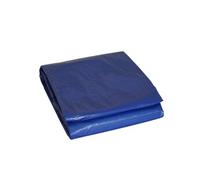 Bâche piscine rectangulaire 6x10m filet écoulement bleue marine