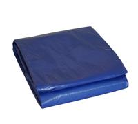 Bâche piscine rectangulaire 6x10m filet écoulement bleue marine