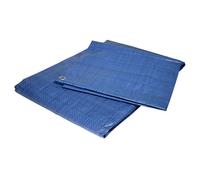 Bâche plastique 4 x 5 m bleue 80g/m² - bâche de protection polyéthylène