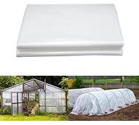 Bache Plastique Transparent serre pour LINSOCLE 2m x 10m, Film Polyéthylène de Bonne Qualité, Bache pour Serre Hivernage Plante Exterieur (Épaisseur -0.1mm)