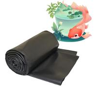 Bâche Pour Bassin - 3x5m 5x5m 6.5x8m Noir HDPE Doublure D'étang Résistant Aux UV Et Aux Intempéries Étang Liner Pour Étang À Poissons Fontaine Jardin D'eau Et Cascade - Épaisseur 0.12mm(Taille:10x20m/