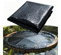 Bâche pour bassin - 6 x 8 m, Robuste Noire Bâche de Bassin en PVC, Bâche Liner pour Bassin Flexible Durable Préformée pour Bassin à Poisson Cascade de Jardin, Fontaines, Jardins d'eau Cascades