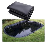 Bâche pour Bassin 8x10m HDPE Bâche D'étang 6x8m Doublure D'étang Étanche 4x6m Revêtement pour Bassin À Poisson Bâche pour Étang pour Étangs à Poissons, Cascades, Fontaines, Jardins Aquatiques(26 x 26f