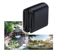 Bâche Pour Bassin de HDPE 3x1m 4x2m 6x6m 12x10m Bâche pour Étang Noir, aux UV, aux intempéries housse pour bassin, Pour bassin à carpe,fontaines Épaisseur : 0.12 mm 14x13m 15x15m ( Taille : 12x10m )