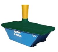 Bâche pour benne à gravats 3,50m x 6,50m Vert
