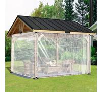 Bâche pour Bois de Chauffage 1.6 x 6 m Bâche Armée Transparente 400 G M², Épaisse et Durable, Taille Personnalisable Muiti-Usage pour Meubles de Jardin, Piscine, A