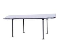 Bâche pour Carport ALUMINIUM toit 1/2 rond 485 x 300 cm