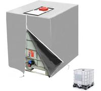 Bache pour Cuve 1000L IBC, 210D Réservoir d'eau Couvercle, Anti-UV Anti-poussière Couverture Container Réservoir IBC,Bâche de Prot
