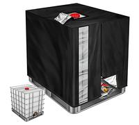 Bache pour Cuve 1000L IBC, Bache de réservoir d'eau Couvercle, Anti-UV Anti-poussière Couverture Container Réservoir IBC 420D