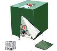 Bache pour Cuve 1000L IBC,Housse de Protection, Anti-UV Anti-poussière Couverture Container Réservoir IBC,Bâche de Protection, éTanche,(120 x 100 x 116 cm)