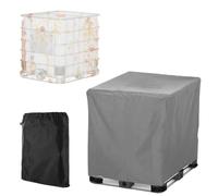 Bâche pour Cuve,300L/600L/800L /1000L Couverture Container Citerne Eau Pluie, 210D Imperméable Oxford Housse Bache de Protection Réservoir D'eau avec Sac de Rangement(Green,300L :( 81*61*100CM))