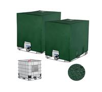 Bâche pour Cuve IBC 1000L - 2PC - Tissu Oxford 420D - Anti-UV - Imperméable - Vert