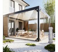 Bâche pour Pergola 2 x 10 m, Utilisable, Résistante à La Pluie, Isolation des Plantes, Poussière, Bâche de Protection Extérieure avec Œillets Corde pour Meuble,Jardin, A