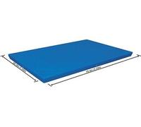 Bestway 58103 Housse de bain rectangulaire en acier Flowclear pour piscines professionnelles, adaptée aux piscines professionnelles de 7 pieds 3 pouces, 221 x 150 x 43 cm