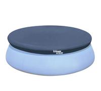 Bâche pour piscine - Summer Waves - 3,66 m - Auto-stable - Gris - Ronde