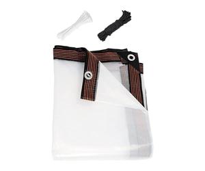 Bâche pour poulailler - Couverture robuste, feuille résistante aux intempéries, protection d'abri extérieur | Disposition renforcée des œillets, matériau durable avec système d'attache sécurisé pour p
