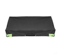 Bâche pour remorque de camping avec double couche de tissu Oxford et construction en PVC pour une meilleure défense des éléments extérieurs (noir)
