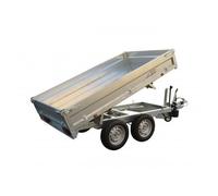 Bâche pour remorque Lider modèle Benne 39600 - Dimensions bâche : 263cm x 155cm x 12cm - Coloris Gris