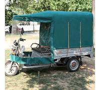 Bâche pour Tricycle Cargo Électrique, Housse Intégrale pour Cadre de Triporteur avec Fermeture Éclair, Entrée/Sortie Facile, Bâche pour Trike à Moteur 3 Roues(Blue,100x85cm/39.4x33.5in)