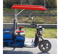 Bâche pour tricycle électrique, Auvent de tricycle électrique, Auvent électrique pour tricycle, for tricycle cargo, Pour l'extérieur en toutes saisons(Red)
