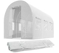 Bâche pour tunnel de jardin 2x3m (6m2) blanc Plonos
