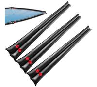 Bâche pour tuyaux d'eau - Matériau PVC résistant aux intempéries - Lot de 3 - 20 cm - Remplissage facile - assure un maintien sûr - La bâche protège la piscine contre les inondations