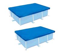 Bâche Protection Piscine Rectangulaire Étanche, Anti-Poussière & Anti-UV | Couverture Hiver Et Été pour Jardin, Résidentiel, Hôtels | Résistante Aux Intempéries bache Piscine(PVC Renforcé)