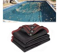 Bâche Protection Piscines Hors-Sol Rectangulaire,Filet De Protection Piscine for Bloquer Feuilles Mortes et Débris, Couverture Filet de Feuille for Piscine Extérieur D'hivernage(5x10m(16.4x32.8ft))