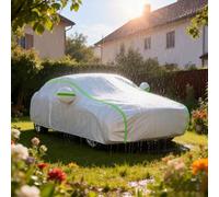 Bâche Protection Voiture Étanche pour Honda HR-V 2016-2024 Housse Auto Extérieure en Oxford 190T Respirant,Anti-UV Pluie Neige Poussière,Fermeture Éclair Latérale et Fixation Anti-Vent,Argent