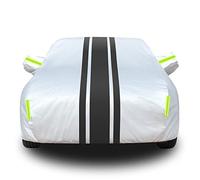 Bâche Protection Voiture pour Infiniti M30D M35H M37 Housse de Voiture extérieure avec Fermeture éclair et Doublure en Coton,Neige et Rayures Couvertures complètes(Color:C,Size:M30D(2012-2013))