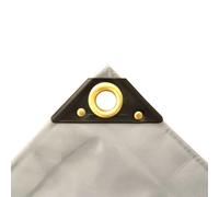 Bâche PVC 650g/m² Grise 3,5 x 6m - Protection Étanche