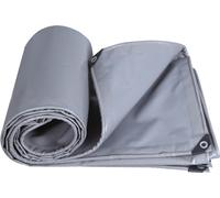 Bâche PVC grise imperméable avec œillets, bâche de couverture résistante aux intempéries auvents pliables, bâche de protection contre la pluie pour meubles de jardin plantes serre (2x3M)