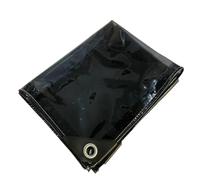 Bâche PVC translucide Noire imperméable et résistante 1 x 1 m, 1,5 x 1,8 m, 1 x 2 m, 1,8 x 2,4 m, 2 x 3 m, 3 x 4 m, pour caravanes, piscines, Meubles, couvertures polyvalentes(1x1m)